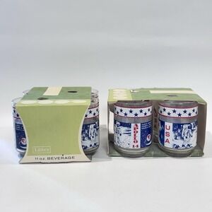 Vintage Nasa Apollo Missions Libbey 11oz Collector Glasses 2 Boxed Sets of 4